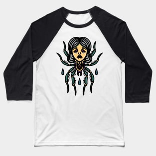 witch headed spider tattoo Baseball T-Shirt